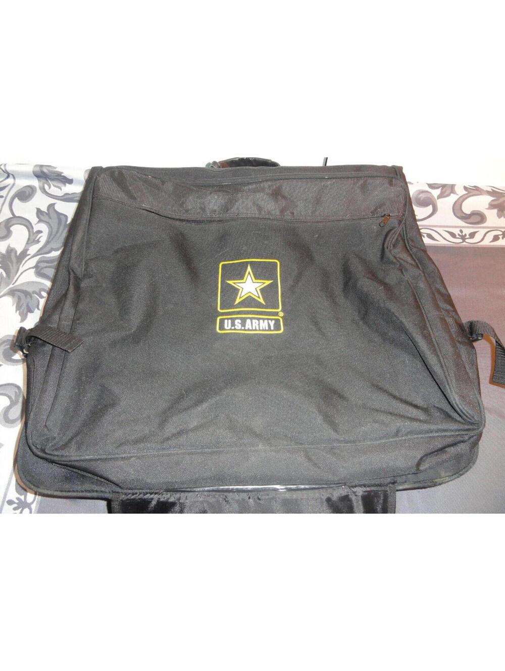 MILITARY U.S ARMY FOLDABLE GARMENT BAG BLACK LUGGAGE CARRY-ON WATERPROOF AGSU